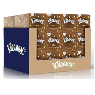 KLEENEX SILK FACIAL TISSUE SQUARE 3PLY 24BOX