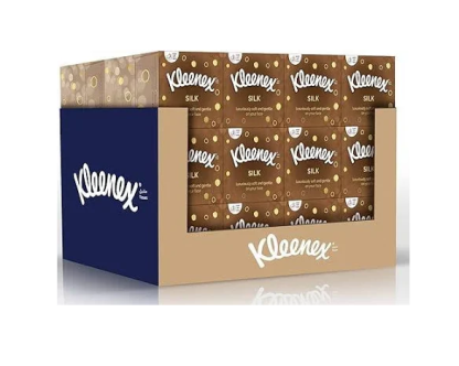 KLEENEX SILK FACIAL TISSUE SQUARE 3PLY 24BOX